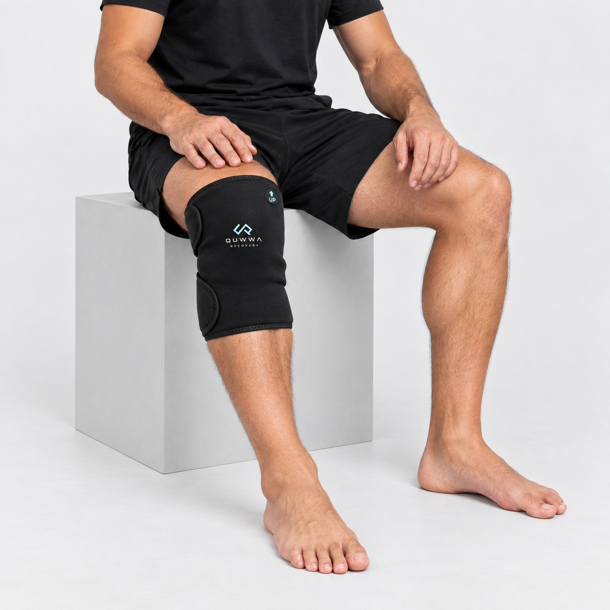 Knie ice wrap zijaanzicht